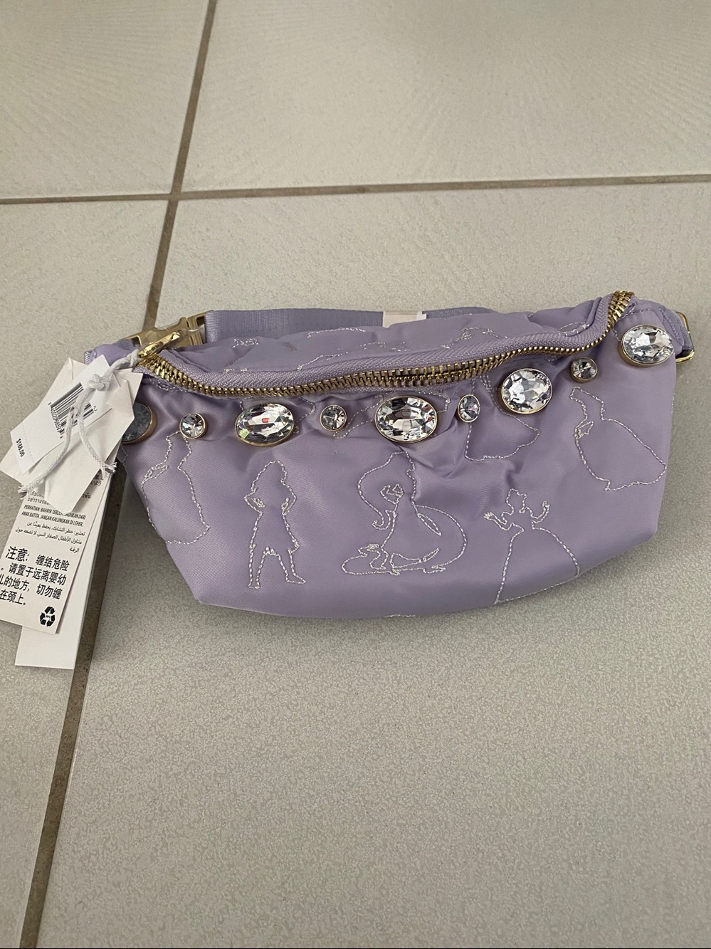 NWT Stoney Clover Lane Disney Princess Royal Treatment Fanny Pack Crystals - Picture 6 of 8